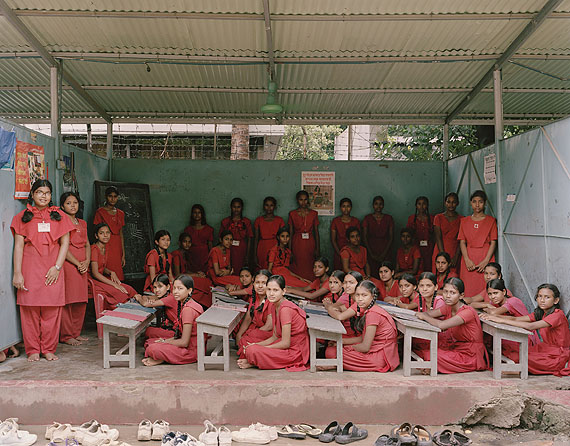 Surovi School, Dhanmondi, Dhaka, Bangladesh. Year 6, Examination, July 9th, 2009© Julian Germain