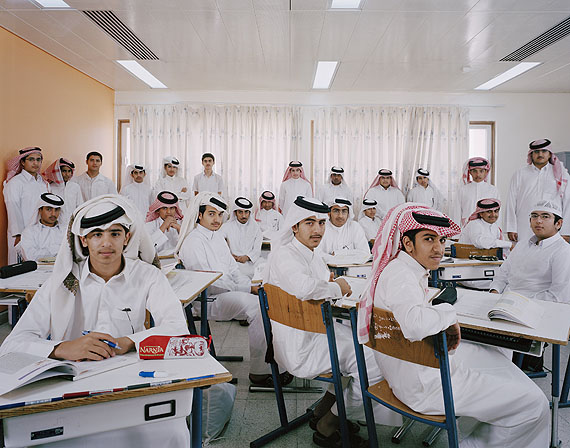 Omar bin AlKahabab Science Secondary School for Boys, Qatar. Grade 10, Religion. March 13th, 2007© Julian Germain