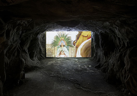 Javier Tellez,Altrauds Cave, 2012, installation, 1 channel digital film projection, Colour, Sound. Commissioned and produced by dOCUMENTA (13) and Galerie Peter Kilchmann, Zurich with the support of berlin artistic programm of DAAD; François Pinault Foundation; Museo Tamayo, Mexiko; Gonzalo Parodi, Miami. By courtesy of Javier Téllez. Photo: Henrik Stromberg.