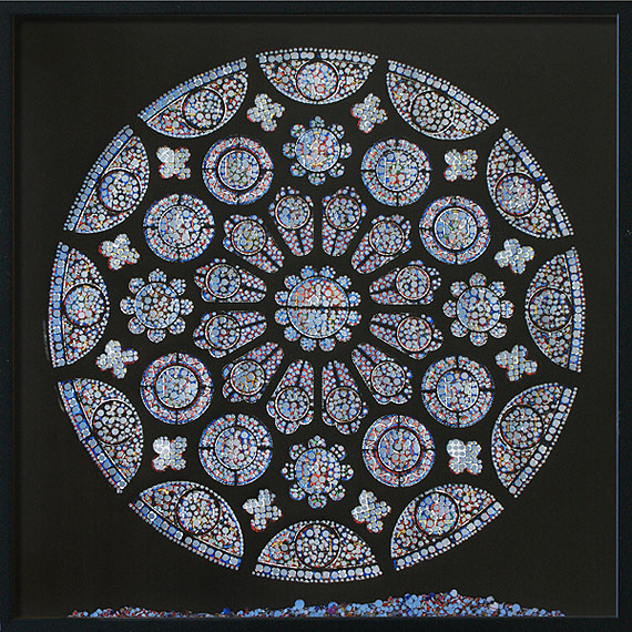 Offenbarung – Kathedrale Notre-Dame de Chartres2011perforated inkjet print, confetti50 x 50 cm | 19 x 19 inchesEdition of 2