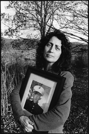 © Marissa Roth. Sara Duvall, with a Photograph of Her Son, Aaron Reed, Killed in Iraq, Chillacothe, Ohio 2005