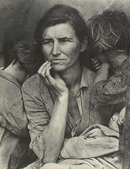 Dorothea Lange: Destitute pea pickers in California. Mother of seven children, 1936 ©The Dorothea Lange Collection, Oakland Museum of California