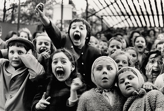 Lot 134: Alfred Eisenstaedt, Children at a Puppet Theatre, Paris, silver print, 1963, printed 1990. Estimate $30,000 to $45,000. © Alfred Eisenstaedt