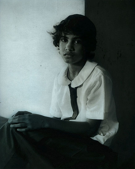 Ingar Kraus, from the Phillipine series 2007, 100x80cm, gelatin-silver print with oil paint, 2/8