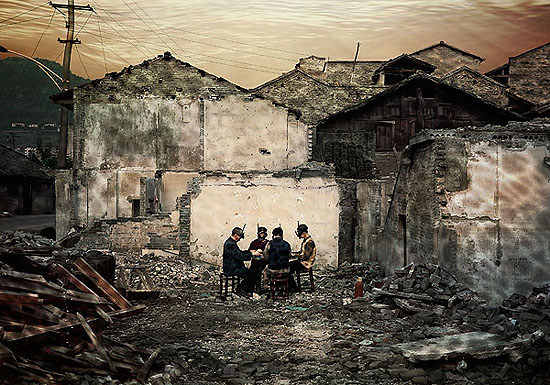 YANG Yi: "Uprooted #12: Old Town of Kaixian, The Ring Road" , (2007) C-Print. 100cm x 70cm, Edition of 12; 150cm x 105cm - Edition of 6., © YANG Yi. Courtesy of m97 Gallery.
