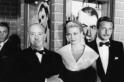 Alfred Hitchcock, Grace Kelly and Oleg Cassini at the premiere ofRear Window, 1954
Frank Worth