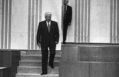 Boris Yeltsin and Alexander Korzhakov 1994 Moscow