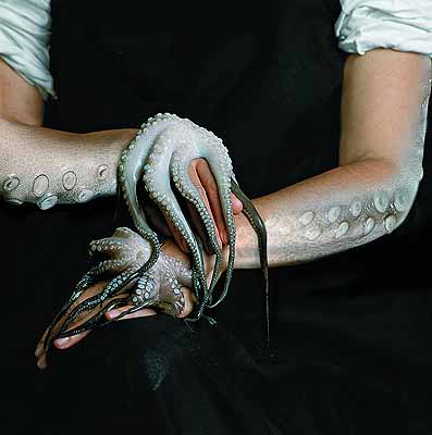 octopus hands 2002 . 100 x 100 cm