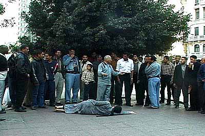 Kimsooja, A Homeless Woman, Cairo, 2001. DVD still. Courtesy Peter Blum Gallery, New York.