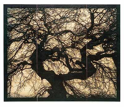 Doug & Mike Starn, Structure of Thought 15, 2001-2005MIS and Lysonic inkjet prints on Thai mulberry, gampi and tissue papers with was, encaustic, varnish, silk, matte medium and wood