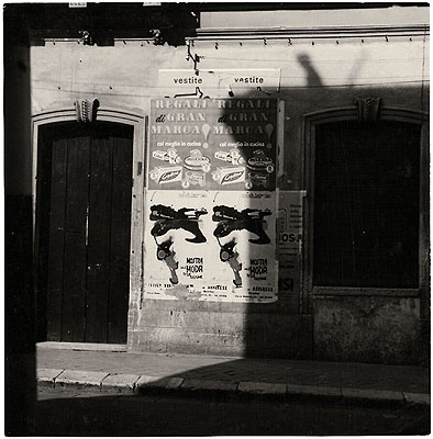 Brindisi, Italy, 1961 Gelatin silver print 3 1/2 x 3 1/2 in. Whitney Museum of American Art, New York; Gift of the artist; courtesy Gagosian Gallery 2004.250 ©Edward Ruscha