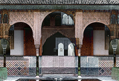 Roland Fischer Black Alhambra, 2006 C-Print/Diasec 171,5 x 239,5 cm and 118 x 163,5 cm Edition of 5