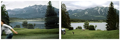 Exposure #44: Barmsee, Bavaria, 08/18/06, 4:37 p.m.2006Ultrachrome ink on cotton paper2 parts: 112 x 168 cm/44 x 66 inches each Edition of 5