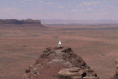 Monument Valley Flight Attempt (Video Stills), 2006, 2 minutes 41 seconds, Edition of 5