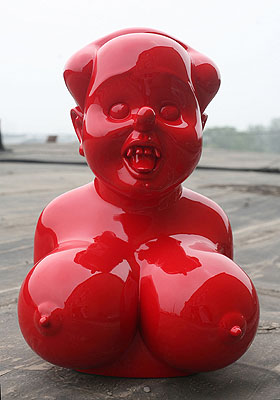 Miss Mao No.3  2007Size: 58x38x36cmMaterial:Painted fiberglassEdition: 8