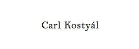 Carl Kostyál
