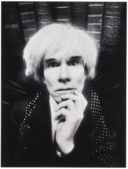 David LaChapelle Andy Warhol: Last Sitting, 1986Chromogenic print 23  x 17.5 in.. Est. US$18,000–22,000