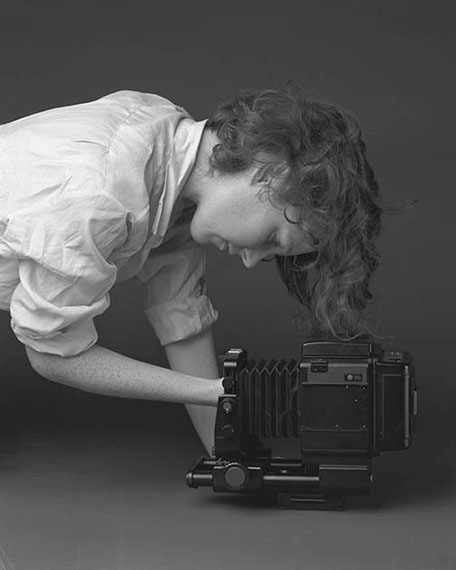 Philipp Dorl: Girl with Hand in Camera, 2011