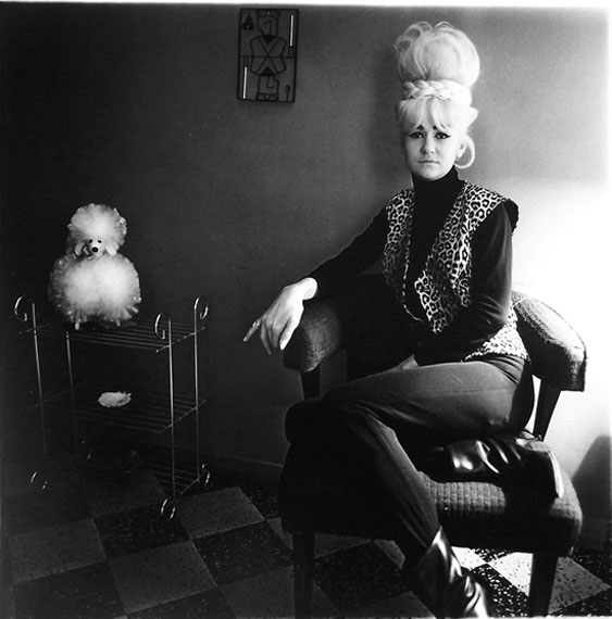 Diane Arbus Lady Bartender at Home with Souvenir Dog, New Orleans, 1964 Gelatin silver printEdition of 75 16 x 19.78 in. Est. US$25,000–35,000