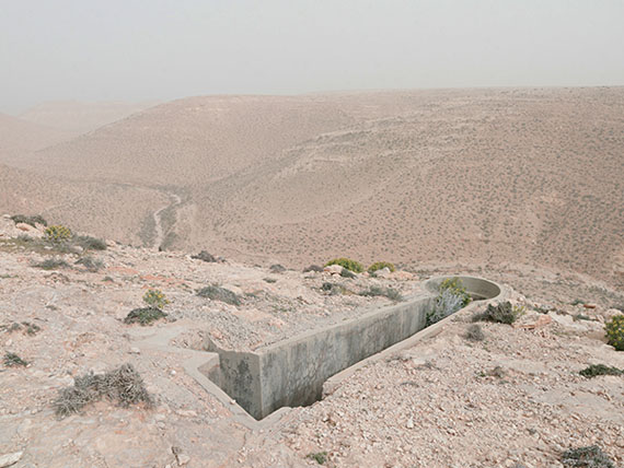 Matthew Arnold (www.matthewarnoldphotography.com)
Bunker Z97 After a Sandstorm, Wadi Zitoune Battlefield, Libya, 2012
Archival pigment print, 30x40 inches