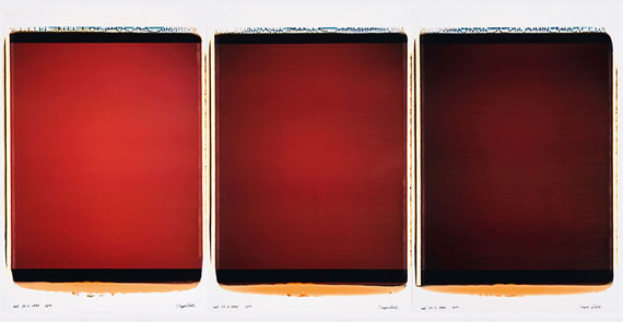 INGE DICKrot, 31.3.1998, 18:35 - 19:02 UhrPolaroids, je 95 x 67 cm, UnikateUnikate