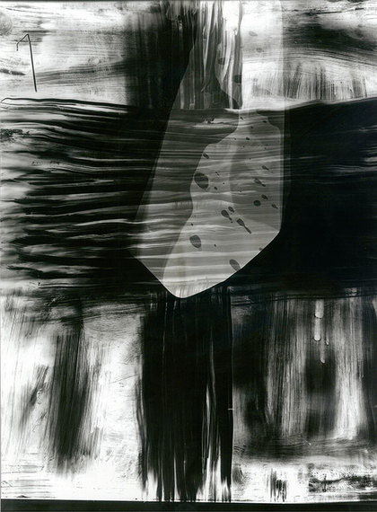 ELISKA BARTEK: Ohne Titel, 2011Serie: Durchbruch zum schwarzen NichtsSilbergelatineabzug, Cliché verre30 x 40 cm, Unikat