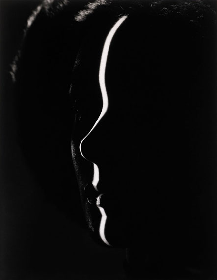 Erwin Blumenfeld, Shadow Profile, New York, 1944, Silver print.Sold for £47,500, London 23 May 2015