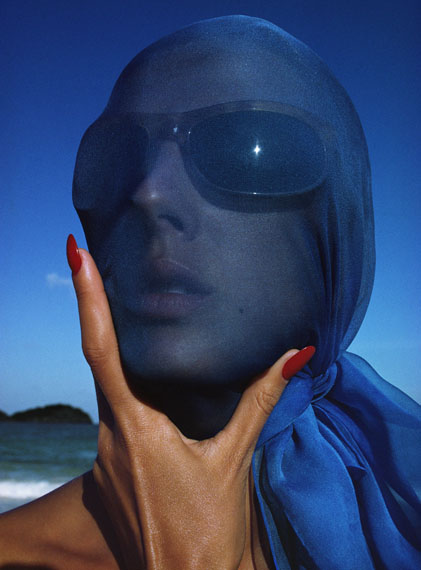Tilly Tizzani with Blue Scarf, Antigua, West Indies, 1963 © Hiro 