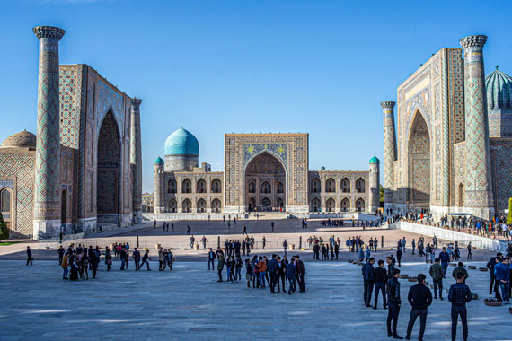 Eckhard Gollnow: Registan Platz in Samarkand, Usbekistan