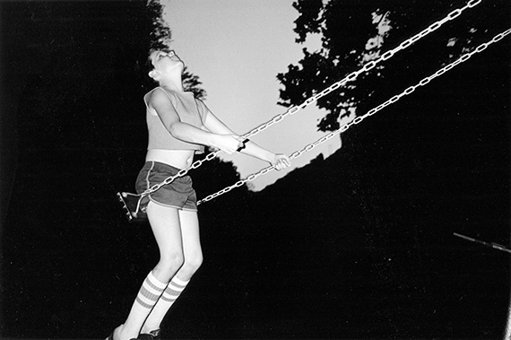 David on swing, West Virginia 1987, from the series "Moonshine", 44 x 29,5 cm, Archival Pigment Print, Ed. of 5 + 2 AP’s
