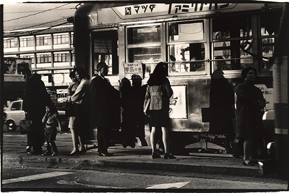 Streetcar and Girl (Kamiya-chō) | 1969 | 19.5x30.1cm | ©Toshihiko Suto, courtesy of MEM, Tokyo Streetcar and Girl (Kamiya-chō) | 1969 | 19.5x30.1cm | ©Toshihiko Suto, courtesy of MEM, Tokyo