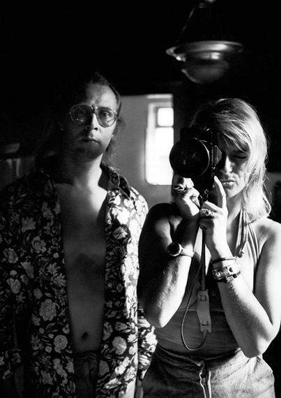 Angelika Platen, Sigmar Polke und Angelika Platen, Zwei im Spiegel, Willich 1973 &copy; Angelika Platen