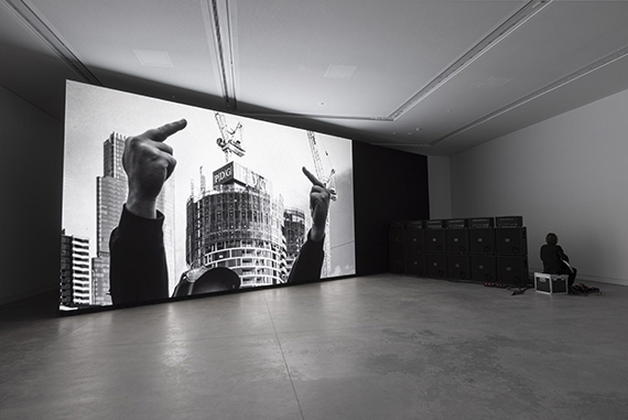 Marco Fusinato, DESASTRES, 2022, solo durational performance as installation, 200 days. Installation view, Australia Pavilion, 59th International Art Exhibition of La Biennale di Venezia, 2022. Photographer: Andrea Rossetti. Marco Fusinato, DESASTRES, 2022, solo durational performance as installation, 200 days. Installation view, Australia Pavilion, 59th International Art Exhibition of La Biennale di Venezia, 2022. Photographer: Andrea Rossetti.