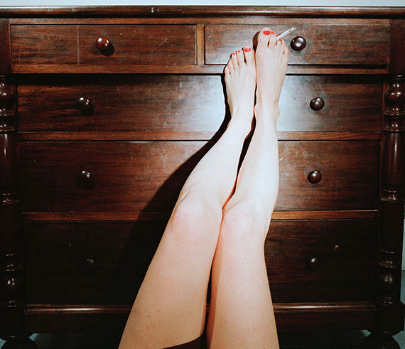 Jo Ann Callis: Cigarette in Toes, 1976-1977