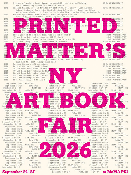 The NY Art Book Fair