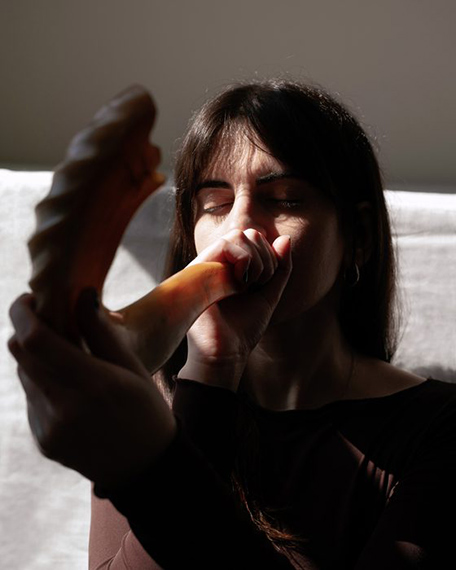 Hannah Altman, “Shofar (To Catch One's Breath),” 2024. Photo courtesy of the artist.