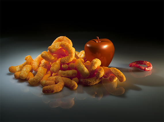 Claudia Hart
Still Life With Funyun 2011
Archival inkjet print on photo rag
42.75 x 53.25 in / 108.6 x 135.3 cm, framed
Edition of 3, 1 AP