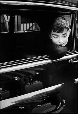 Audrey Hepburn on the set of 'Sabrina', 1954