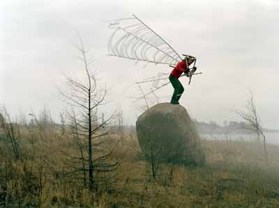 Janne Lehtinen . "Fly" from the serie Sacred bird, 2003 Chromogenic C-print, 75 x 100 cm Edition 1/5