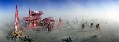 PAOLO PELLIZZARI , Burning Man, USA/Nevada 2005 , Color C-Print - Size 100 x 35 cm - Edition of 10 , Color C-Print - Size 125 x 50 cm - Edition of 10