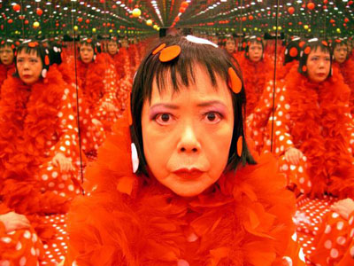 Yayoi Kusama, Film Images with Kusama Singing 2004 (video still), video installation, 3 mins, Courtesy Ota Fine Arts, Tokyo, © the artist, Yayoi Kusama Studio Inc.