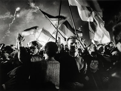 Barbara Klemm, Tag der deutschen Wiedervereinigung, Berlin, 3. Oktober 1990, DHM