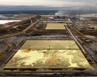 Edward Burtynsky, Alberta Oil Sands #6, Fort McMurray, Alberta ,2006, 99.1 x 124.5 cm, C-Print, 