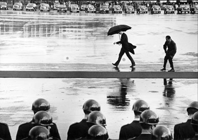 1965, Bonn, Germany/international visitors are expected at the airport © Leonard Freed/Magnum Photos/Courtesy °CLAIR Gallery