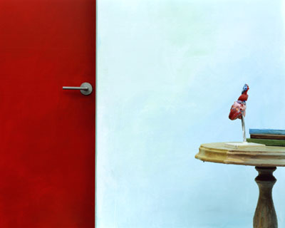 Hyun Mi YOO, Red door and heart (Still life series), 150x120cm 2007 C-print, © Hyun Mi YOO