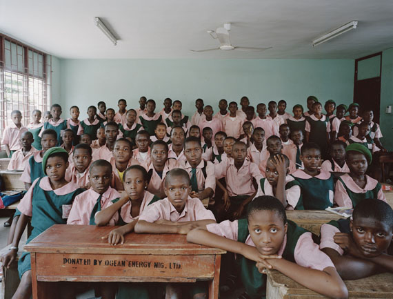Kuramo Junior College, Victoria Island, Lagos, Nigeria, Basic 7 / Junior Secondary Level 1, Mathematics, June 22nd, 2009, © Julian Germain
